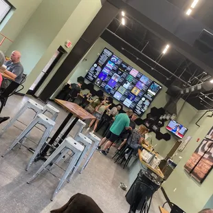 View of the bar and menu