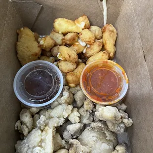 Cheese curds and cracklin.  The best brewery snack ever