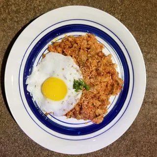 Kimchi Fried Rice with Pork