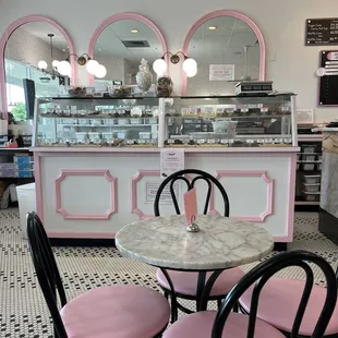 the interior of a restaurant
