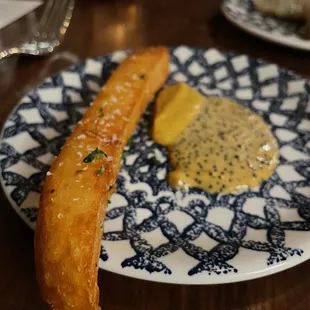 French fry with dipping sauces