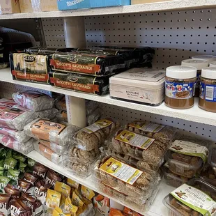 a variety of food items