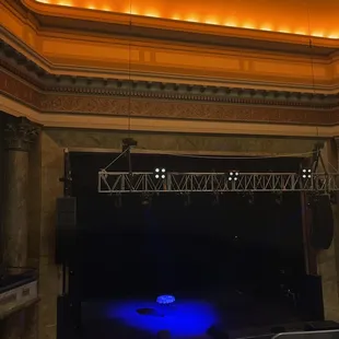 Stage and canopy from the left mezzanine
