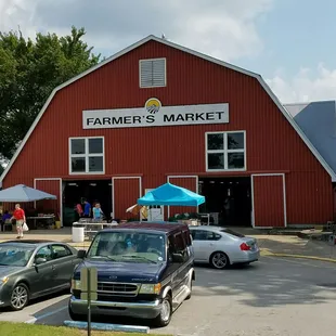 cars parked in front of the building