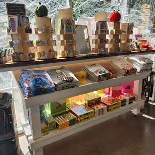 a display of farm products
