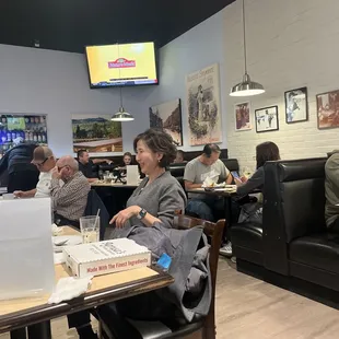 Inside the restaurant
