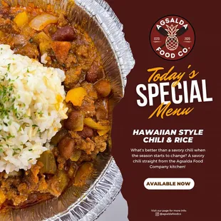 a chili and rice dish