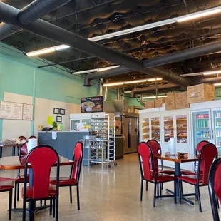 the interior of a restaurant