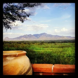 a view of the mountains