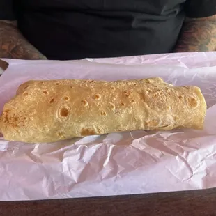 Bean and cheese burrito