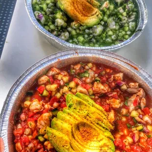 Ceviche Rojo y Verde!