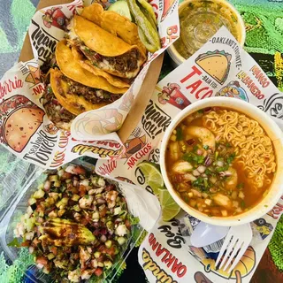 Tostada de Camaron Curtido