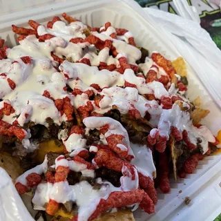 Hot Cheetos Nachos
