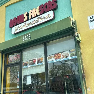 the front of a restaurant