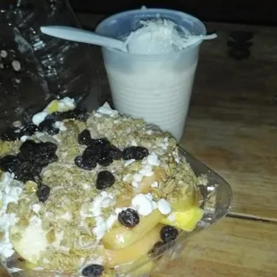 The Hawaiiana and Coconut Raspado (partially gone).
