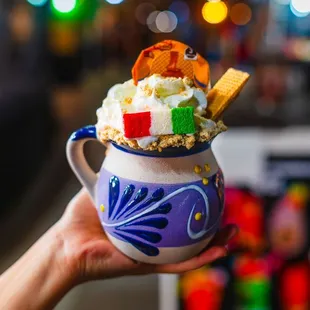 Champurrado in a Mug