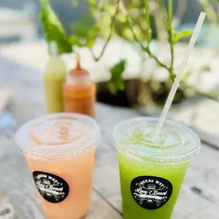 Aguas Frescas - pepino (cucmber) and guava