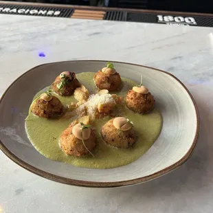 Crab arancini---so yummy!