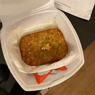 El hash browns no está mal mucha grasa pero bueno puede pasar es de lo mejor de la compra