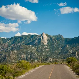 Driving in to the campground on Aguirre Spring Road.