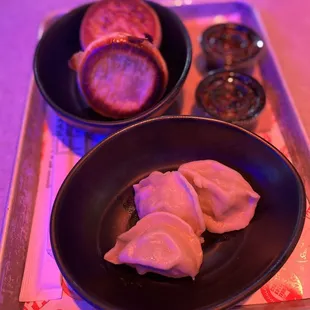 Pork and shrimp dumplings - they were meh and $$$
