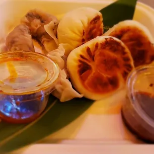 Various dumplings.  Not worth it!!