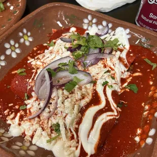 Enchiladas de tinga