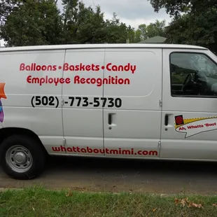 Our van went to the beauty shop. Got a makeover