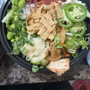 My DELICIOUS Ahi tuna bowl with tofu added!