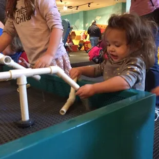 Fun at the water table!