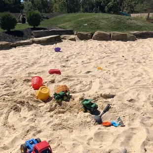 sand play area outside