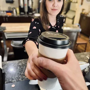 An amazing barista