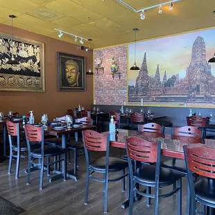 the dining area