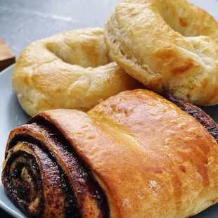 two pastries on a plate