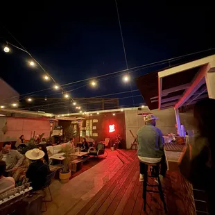 Buzz's rooftop bar upstairs