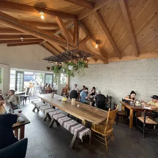 Inside seating at AhBa