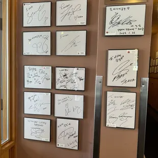 Wall of fame
