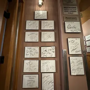 Autograph wall 1