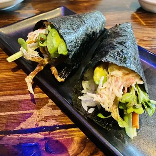 Spider Roll Hand Roll
