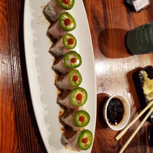 Spicy sushi jalapeños