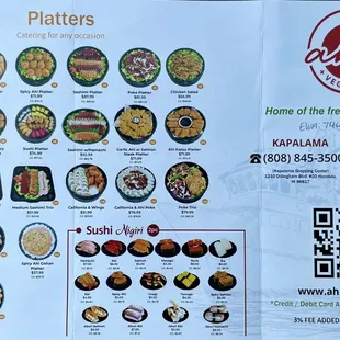 Menu (Trifold side 1)