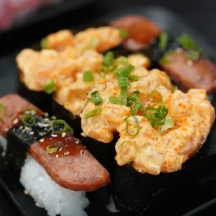 Yummy that Spam nigiri &amp; Spicy hamachi nigiri *7/21/24