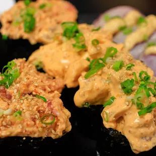 Spicy ahi &amp; spicy hamachi