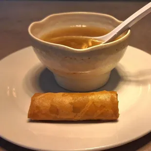 Miso Soup &amp; Spring Roll