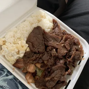 Beef and chicken combo