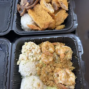 Delicious and fresh Hawaiian bbq!! The garlic shrimp and mix plate were big portions. Will come back soon!