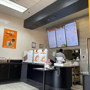 a man ordering food