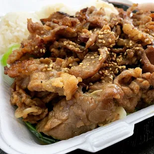 I&apos;m so tired of soakin&apos; up the subtleties  BBQ Beef Plate from #AhIHawaiianBBQ