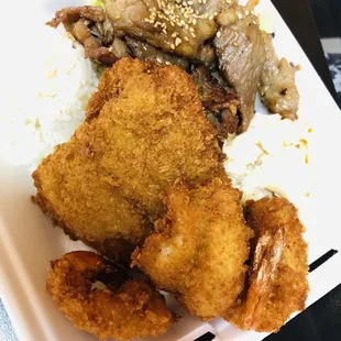 Mixed seafood plate