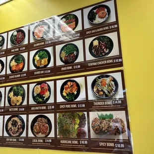 Menu as of December 27, 2024